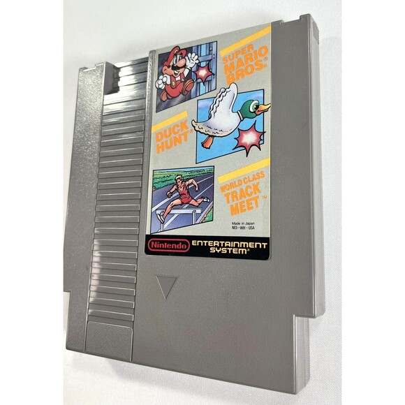 Super Mario Bros-Duck Hunt-World Class Track Meet Vintage NES Cartridge Tested - Picture 4 of 8